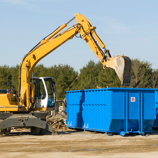 what happens if the residential dumpster is damaged or stolen during rental in Stockton